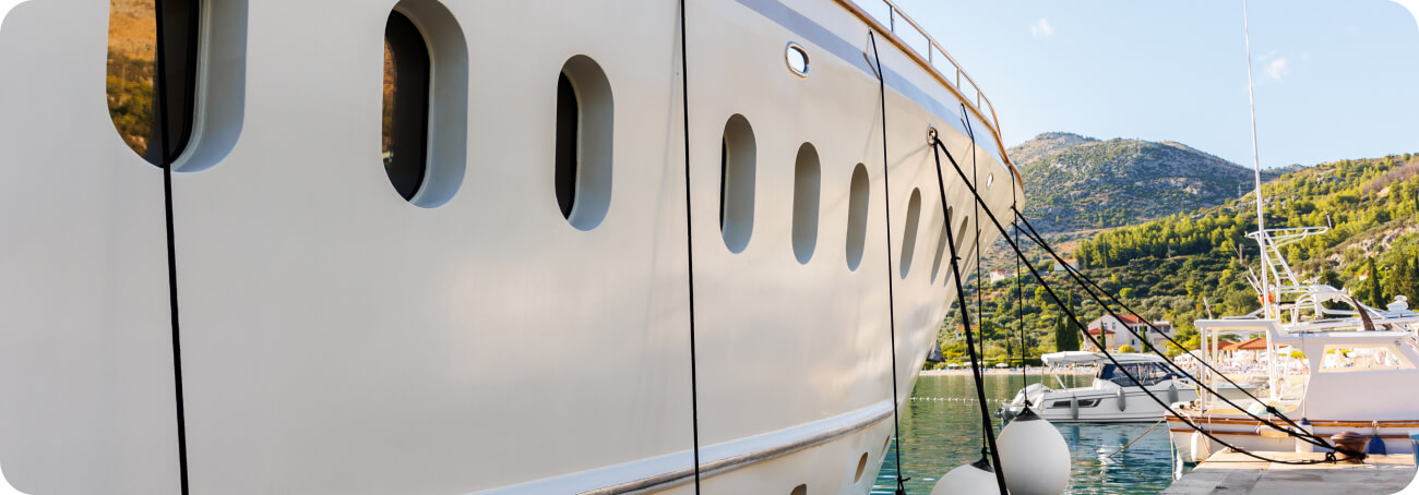 Boats secured by SeaGuard Marine Fire Retardant